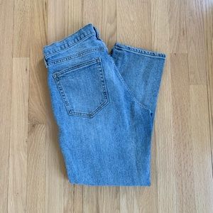 gap lightwash girlfriend jeans